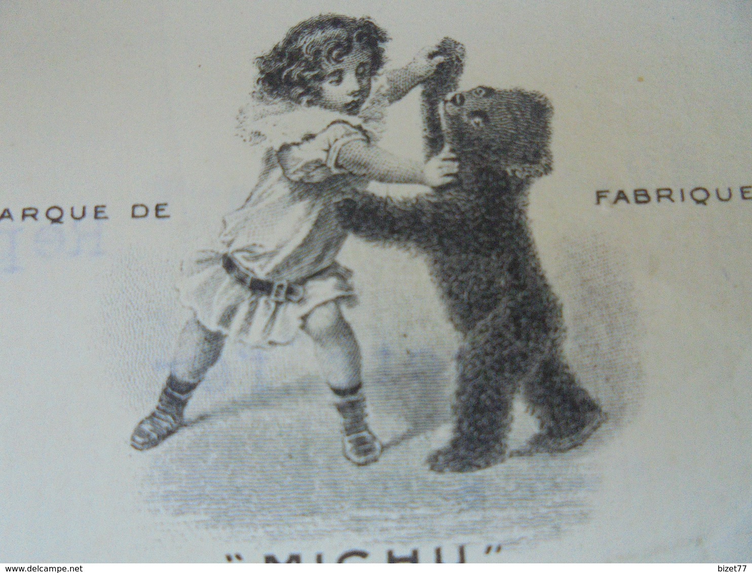 L'OURS - FUERTH, BAVIERE, 1911 - FABRIQUE DE JOUETS EN PELUCHE, OURS "MICHU", FLEISCHMANN ET PLOEDEL - Altri & Non Classificati