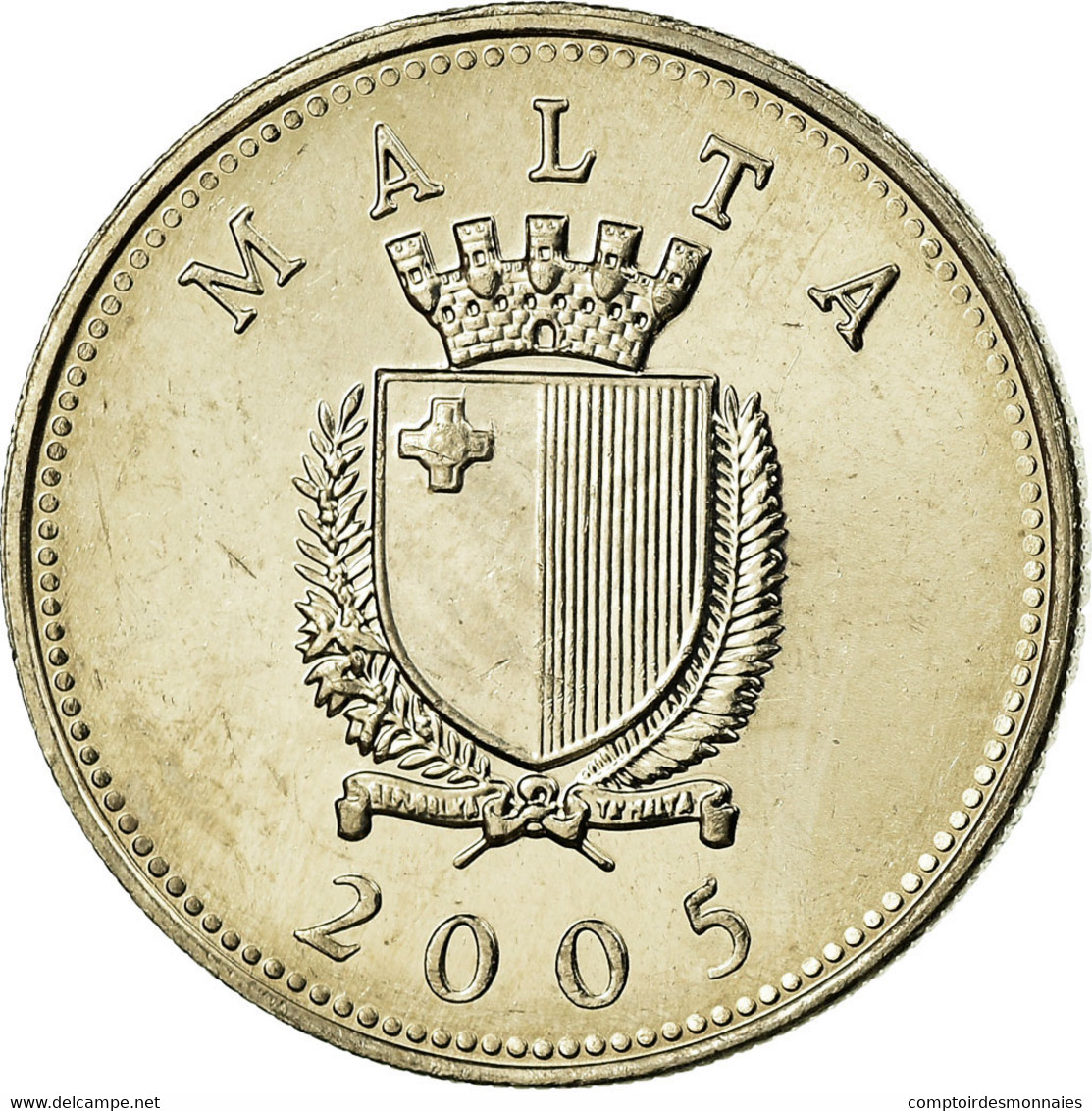 Monnaie, Malte, 10 Cents, 2005, SUP, Copper-nickel, KM:96 - Malta