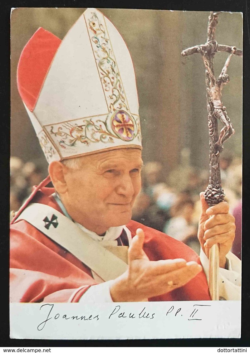 PAPA GIOVANNI PAOLO II - Wojtila Johannes Paul II Pope - POSTE VATICANE - Visita Eremo Fonte Avellana - Vg - Popes