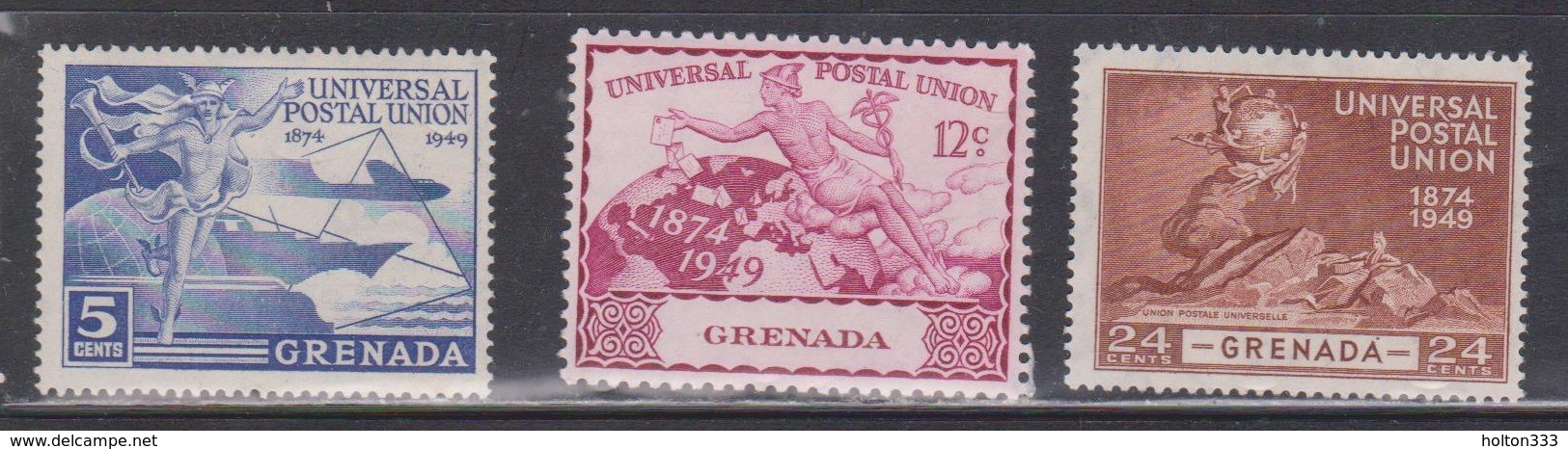 GRENADA Scott # 147, 149-50 MH - UPU Issue - Grenada (...-1974)