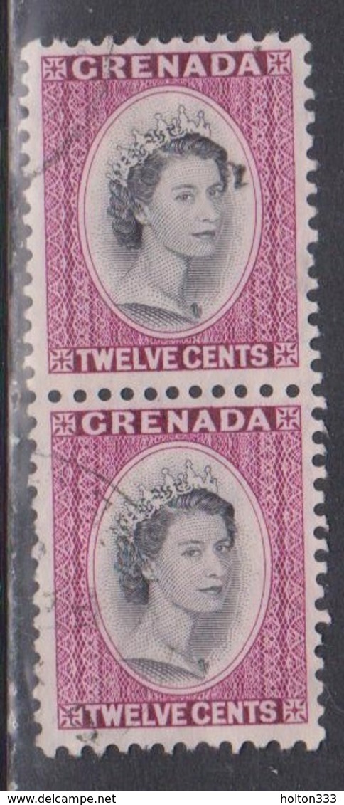 GRENADA Scott # 179 Used Pair  - QEII Definitive - Grenada (...-1974)