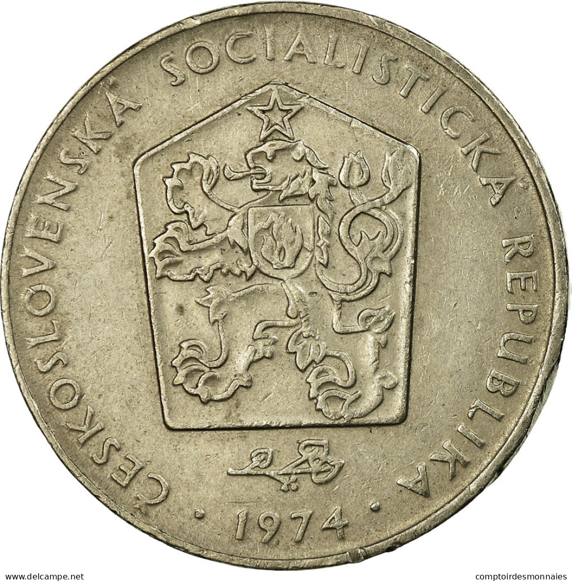 Monnaie, Tchécoslovaquie, 2 Koruny, 1974, TB+, Copper-nickel, KM:75 - Czechoslovakia