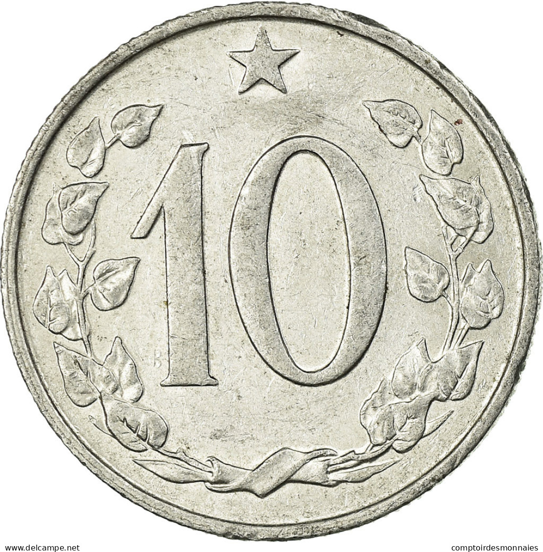 Monnaie, Tchécoslovaquie, 10 Haleru, 1971, TTB, Aluminium, KM:49.1 - Tchécoslovaquie