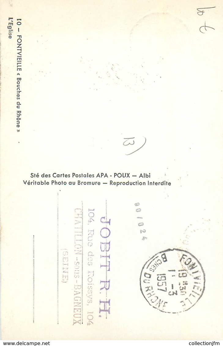 CPSM FRANCE 13 "Fontvieille, L'Eglise" - Other & Unclassified