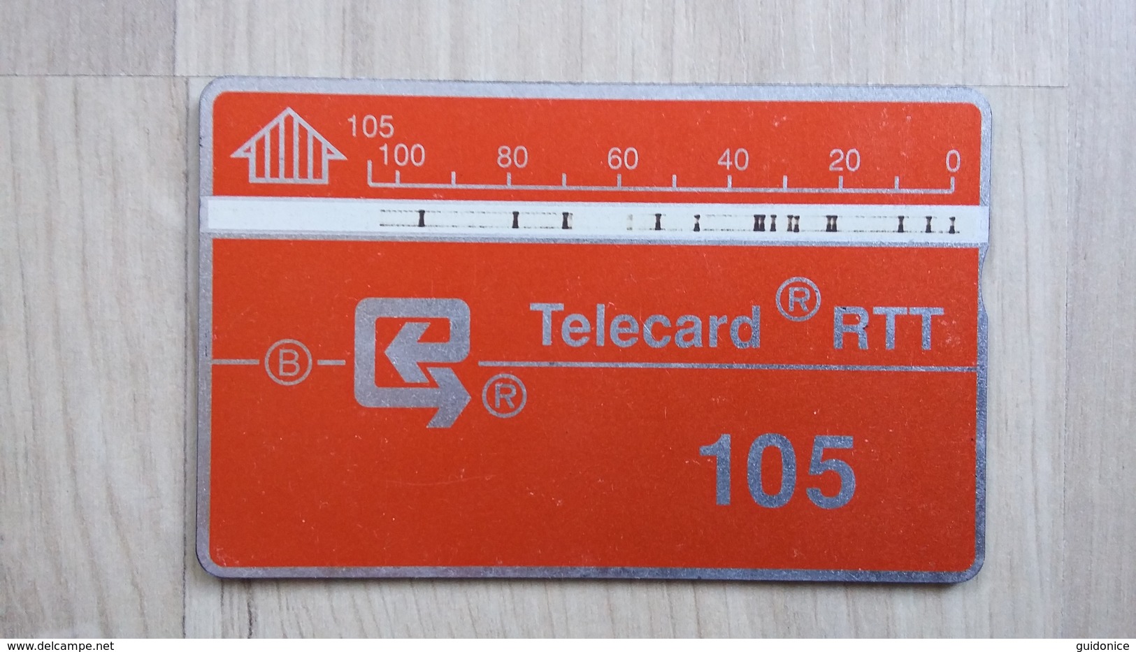 Telefonkarte - Belgien - Telecard RTT 105 - Zonder Classificatie