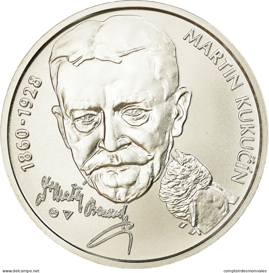 Slovaquie, 10 Euro, Martin Kukucin, 2010, FDC, Argent, KM:111 - Eslovaquia