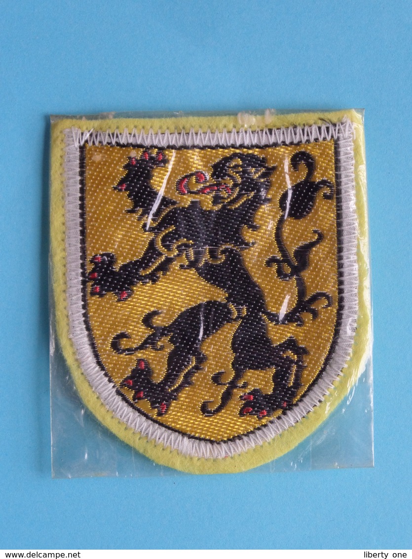 LEEUW Van VLAANDEREN : BADGE 6,5 X 5,5 Cm. () Zie / Voir / See Photo ! - Ecussons Tissu