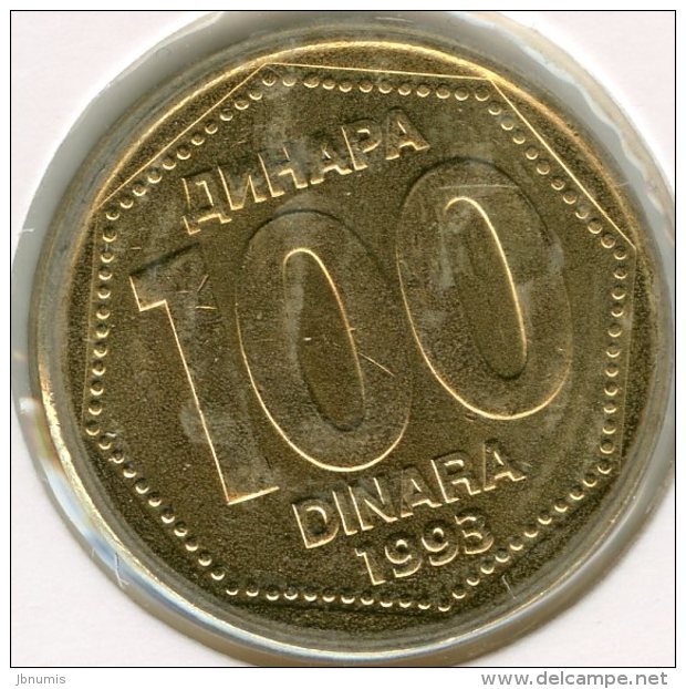 Yougoslavie Yugoslavia 100 Dinara 1993 Unc KM 159 - Yougoslavie