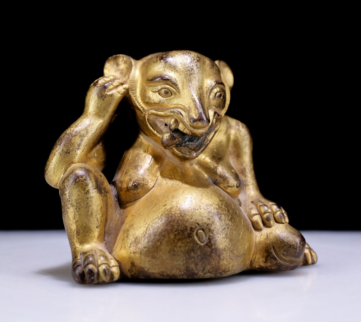 China Tibet Copper Gilt Fortune Rat - Arte Orientale