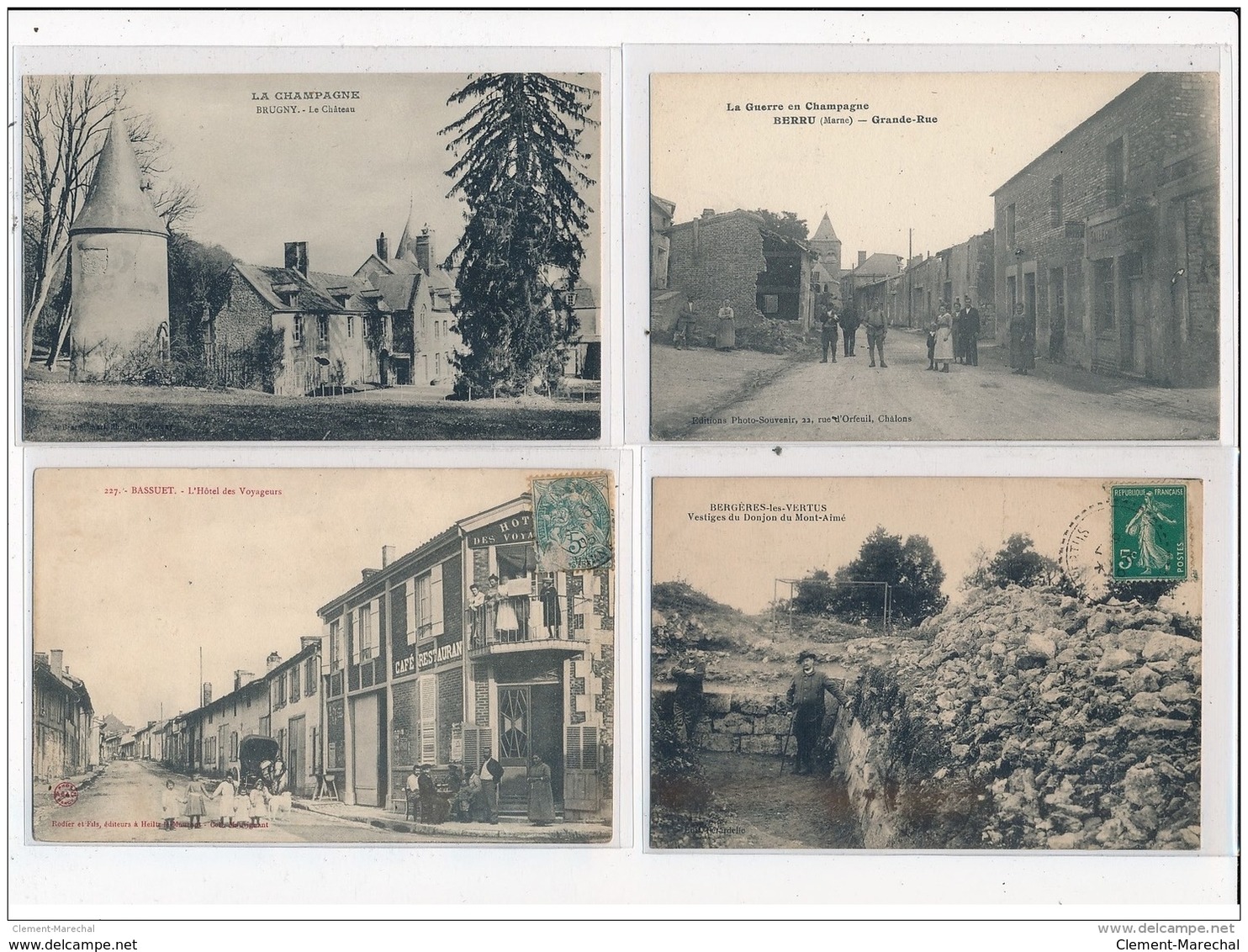 Lot De 49 CPA  De B -(petites Villes Et Villages) (dont Scènes Animées) - Bon Etat Général - Autres & Non Classés