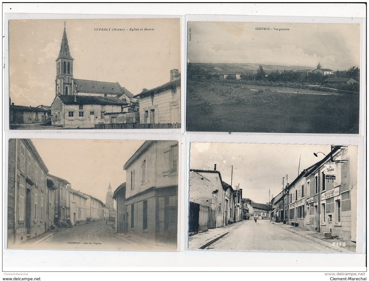 Lot de 49 CPA  de B -(petites villes et villages) (dont scènes animées) - bon etat général