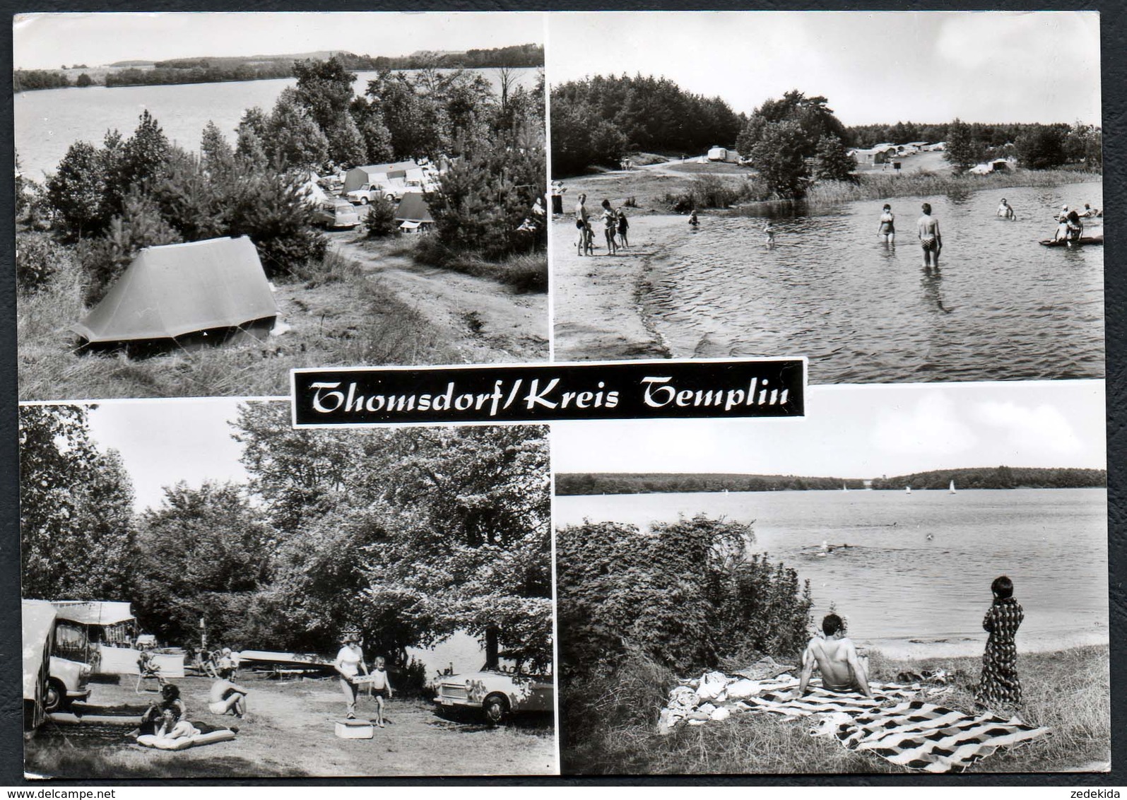 C1963 - Thomsdorf Kr. Templin - MBK Zeltplatz - VEB Bild Und Heimat Reichenbach - Templin