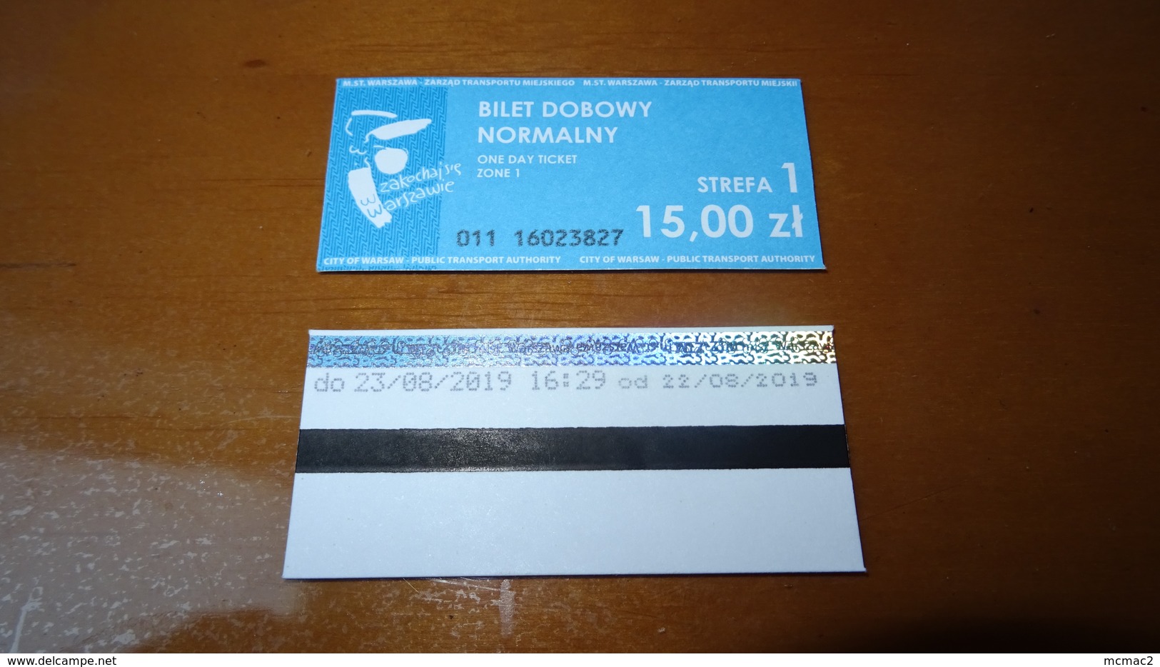 Bus Ticket From Poland - Warsaw 15 PLN !!! - Fahrkarte - Other & Unclassified