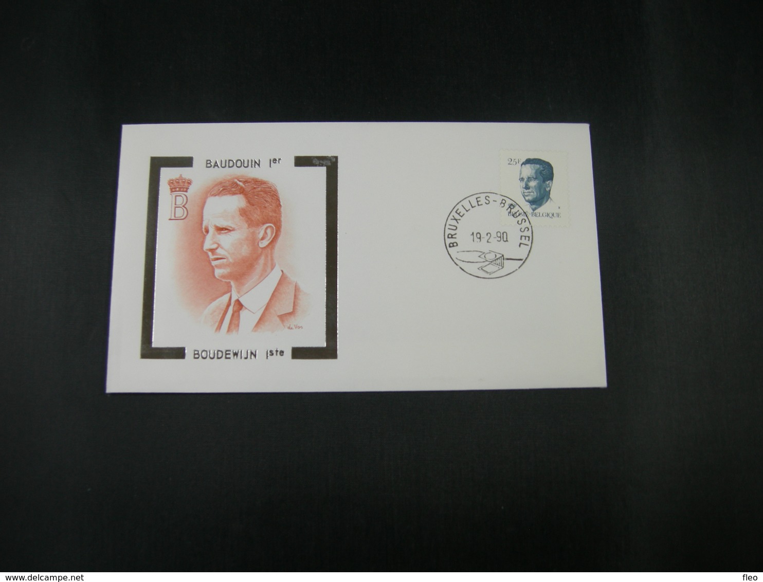 BELG.1990 2356 FDC (Brux/Brus) : " Koning Boudewijn / Roi Baudouin " - 1981-1990