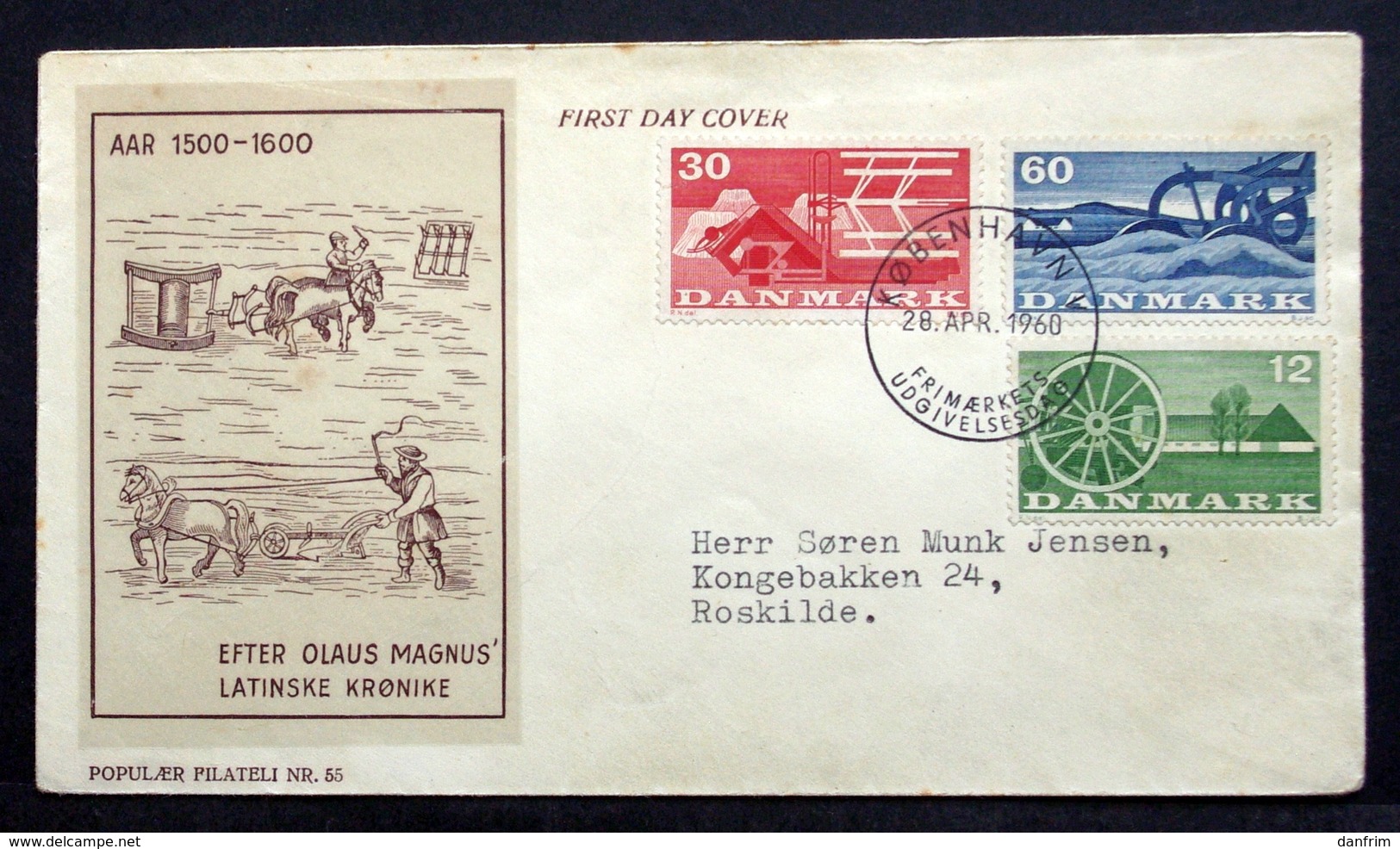 Denmark 1960  Agriculture / Landwirtschaft /   MiNr.378-80  FDC  ( Lot  Ks  ) - FDC