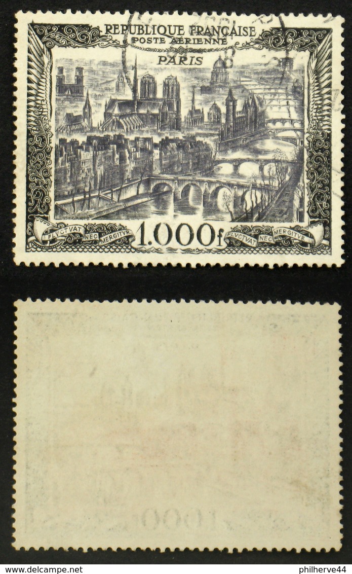 N° PA 29 1000F PARIS Oblit TB Cote 30€ - 1927-1959 Oblitérés