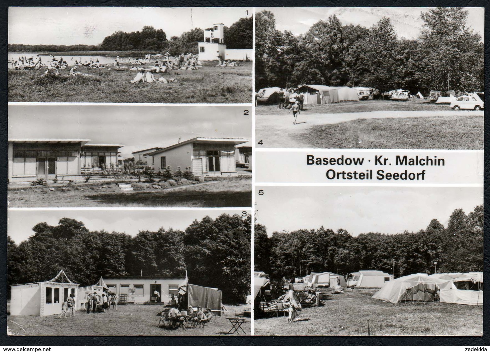 C7341 - Basedow OT Seedorf - Bungalowsiedlung Zeltplatz - Bild Und Heimat Reichenbach - Teterow