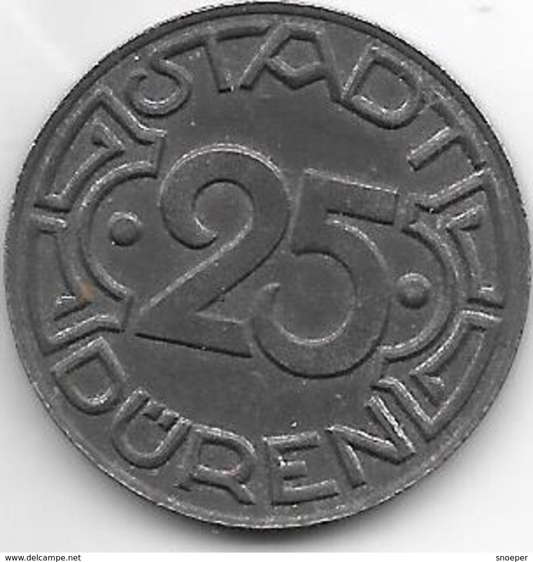 *notgeld  Duren 25 Pfennig  1919 Fe   3269.12 / F105.10e - Andere & Zonder Classificatie