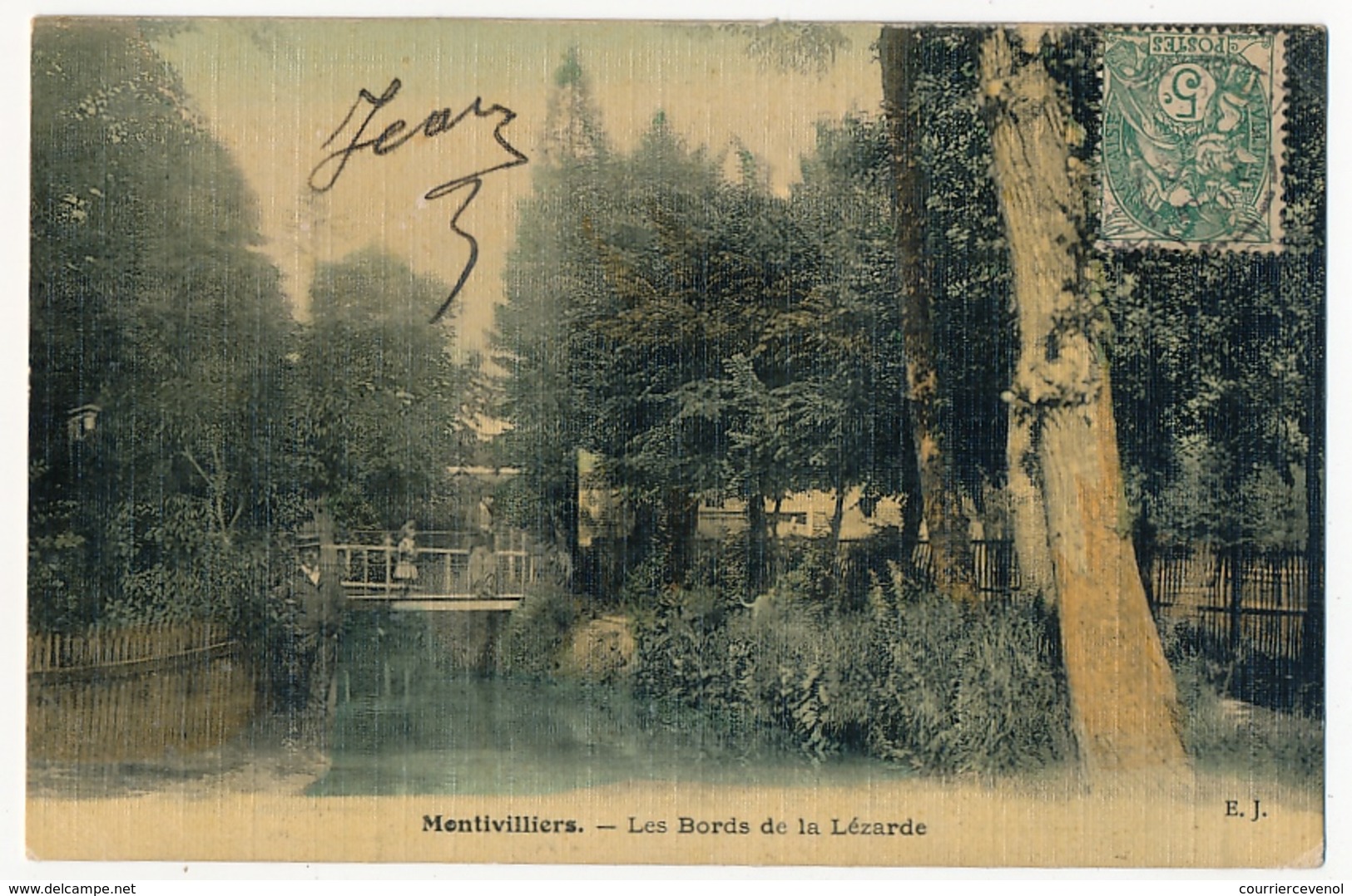 CPA - MONTIVILLIERS (Seine Maritime) - Les Bords De La Lézarde (Carte Toilée) - Montivilliers