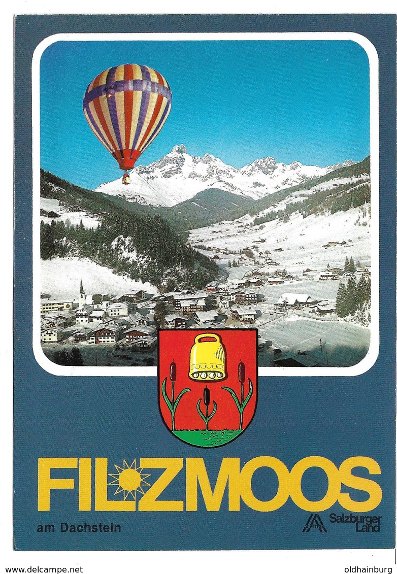 1672j: Ballonpost- Heimatbeleg Aus 1981, Gelaufen 5532 Filzmoos Nach 5441 Abtenau - Filzmoos