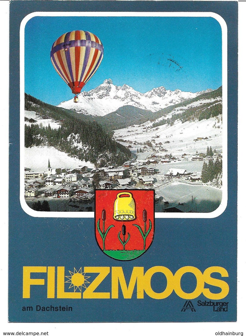 1672h: Ballonpost- Heimatbeleg Aus 1981, Gelaufen 5532 Filzmoos Nach 5441 Abtenau - Filzmoos