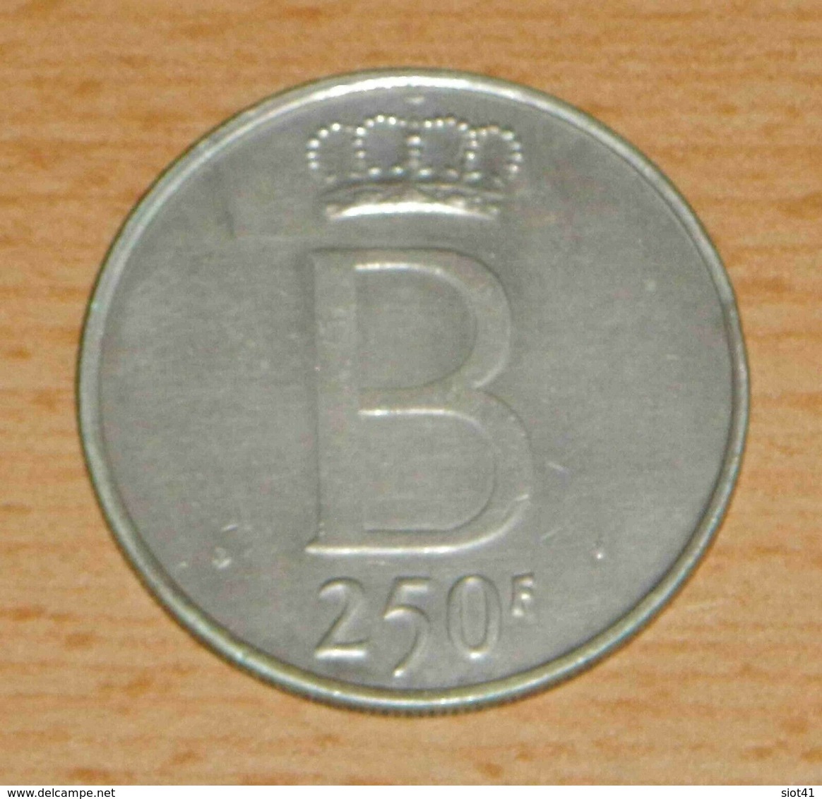 BELGIQUE ~ België : BAUDOUIN : 250 Francs FR (argent, Silver, Zilver) - 250 Frank