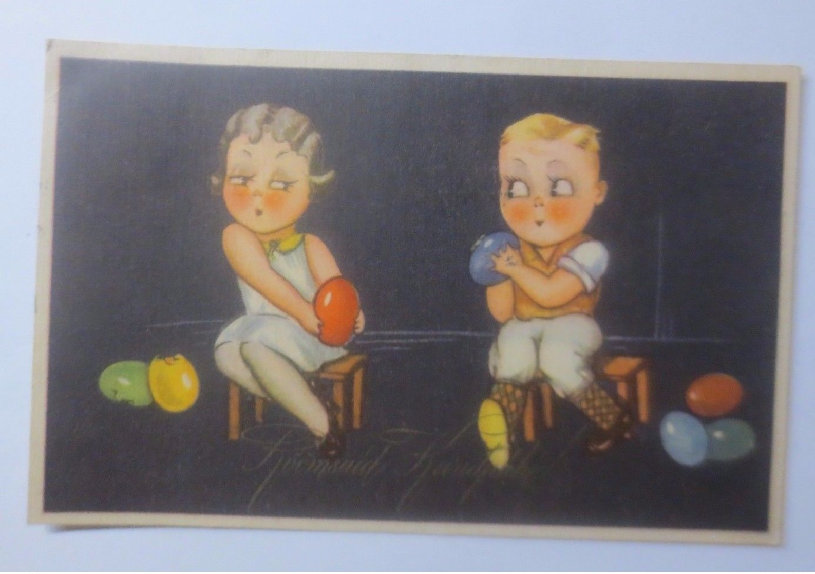 Ostern, Kinder, Mode, Ostereier  1935 ♥   - Ostern