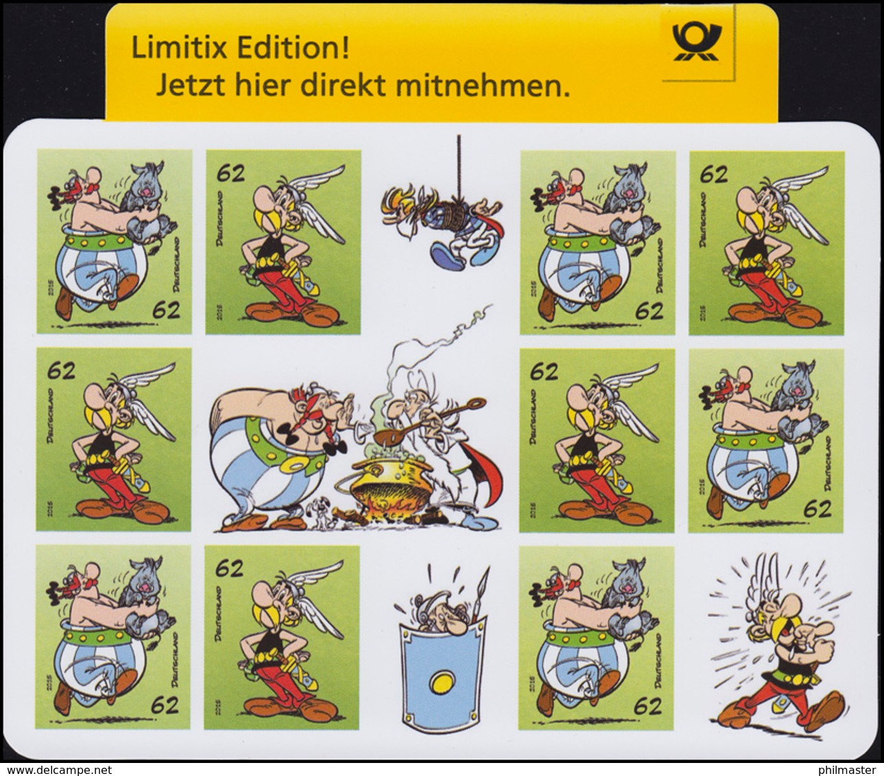 101 MH Asterix Und Obelix: Markenheftchen-Dummy Limitix Verkleinert Aus Plastik  - Other & Unclassified