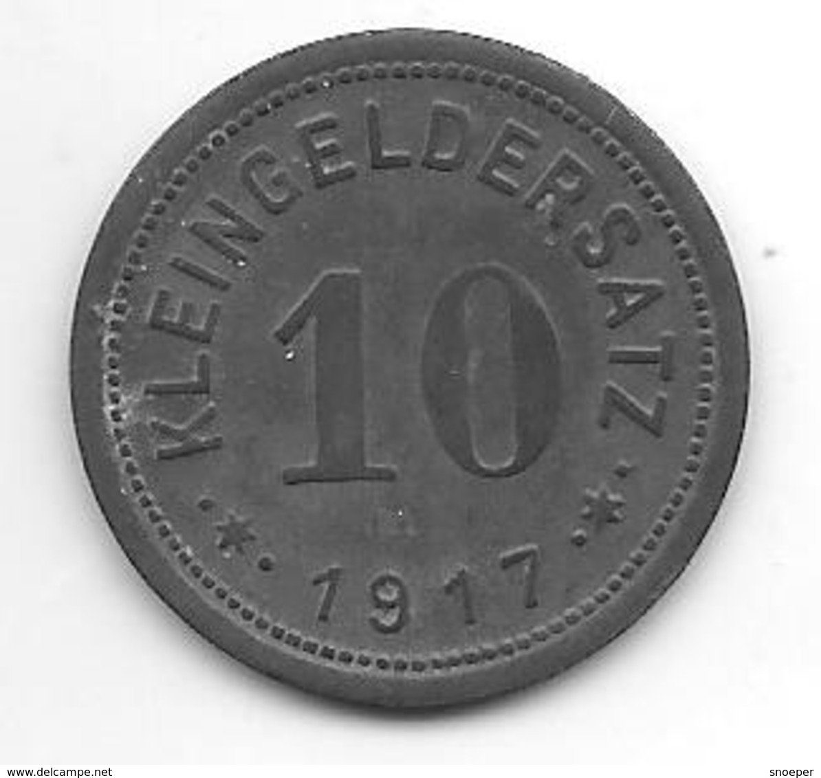 *notgeld Eisleben 10 Pfennig    1918 Zn   3532.5 - Andere & Zonder Classificatie