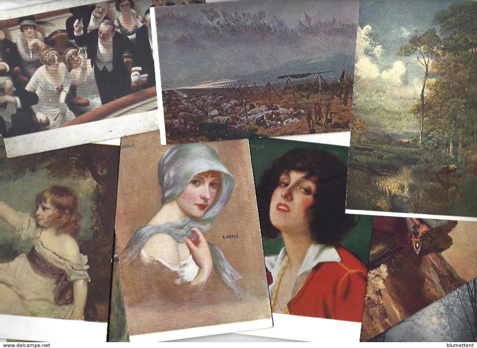 Lot 2054 De 10 CPA Salon De Paris Tableaux Déstockage Pour Revendeurs Ou Collectionneurs - 5 - 99 Cartoline