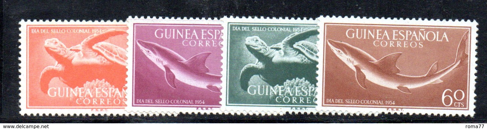 APR1918 - GUINEA SPAGNOLA 1954 , Yvert Serie N. 359/362  *** MNH (2380A) . - Guinea Spagnola