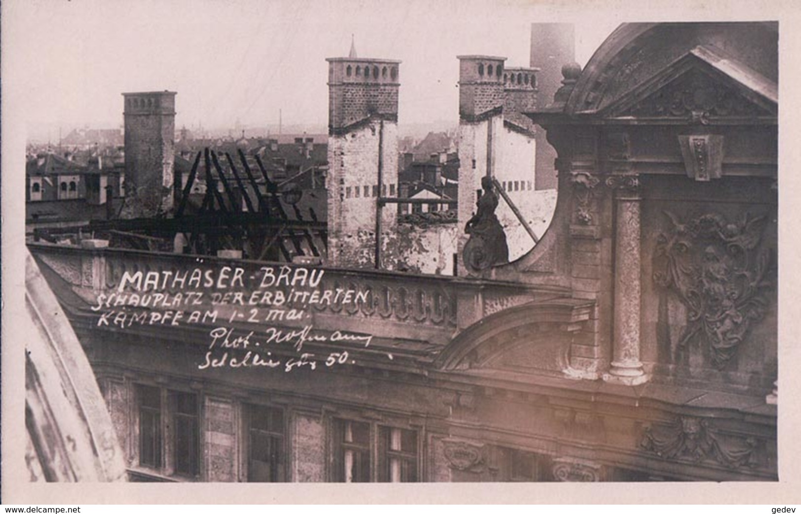 Allemagne, München, Mathäser - Brau, Nach Dem Kampfe, Photo Hoffmann (853) - München