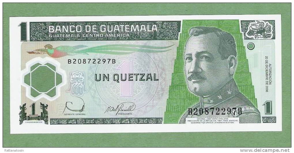 GUATEMALA  P109  1 QUETZAL  2006    UNC. - Guatemala