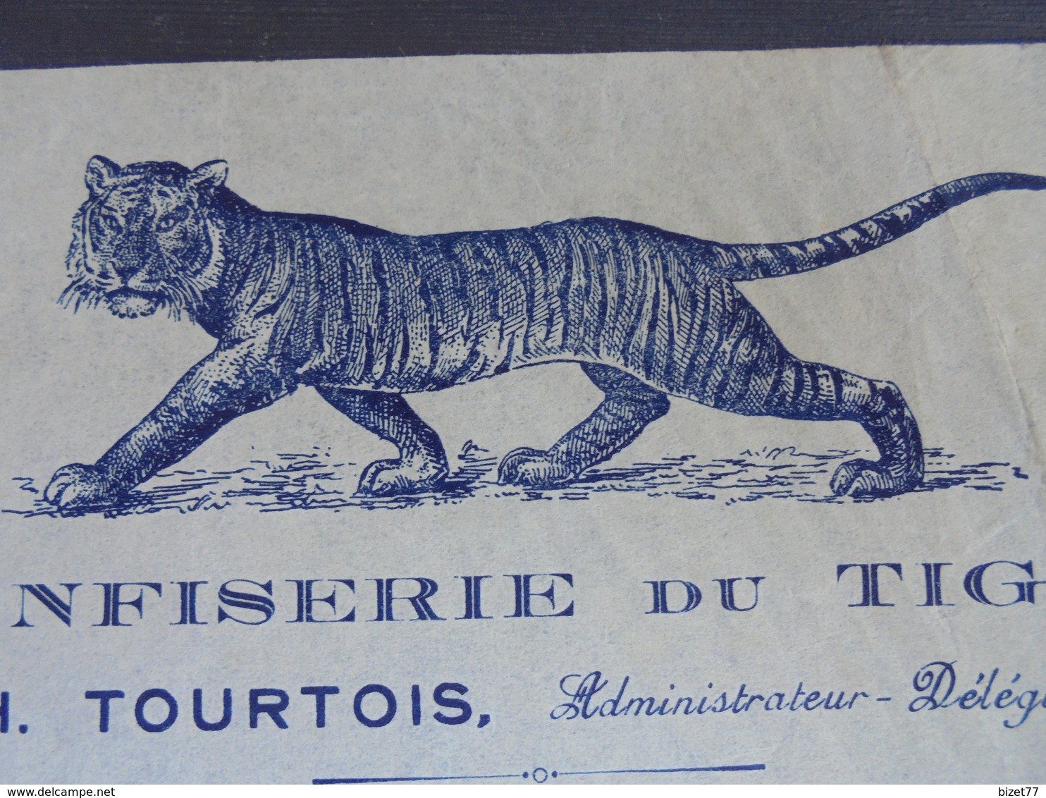 LE TIGRE - PARIS 13 ème - CONFISERIE DU TIGRE - H. COURTOIS 27 RUE WURTZ - ILLUSTREE - Altri & Non Classificati