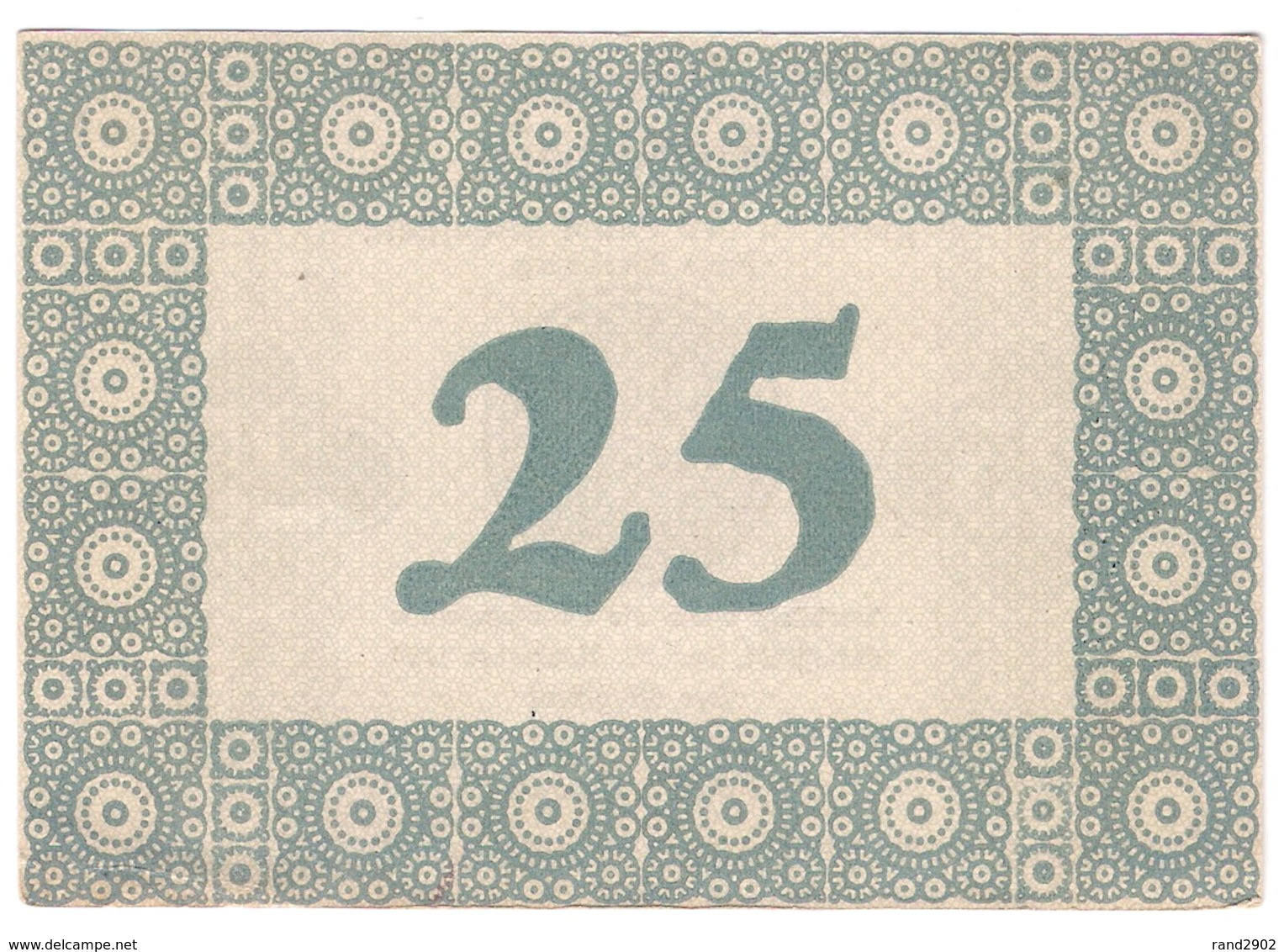 Deutschland Germany Notgeld 25 Pfennig Tieste6450.05.25 SCHAFSTADT /68M/ - Lokale Ausgaben