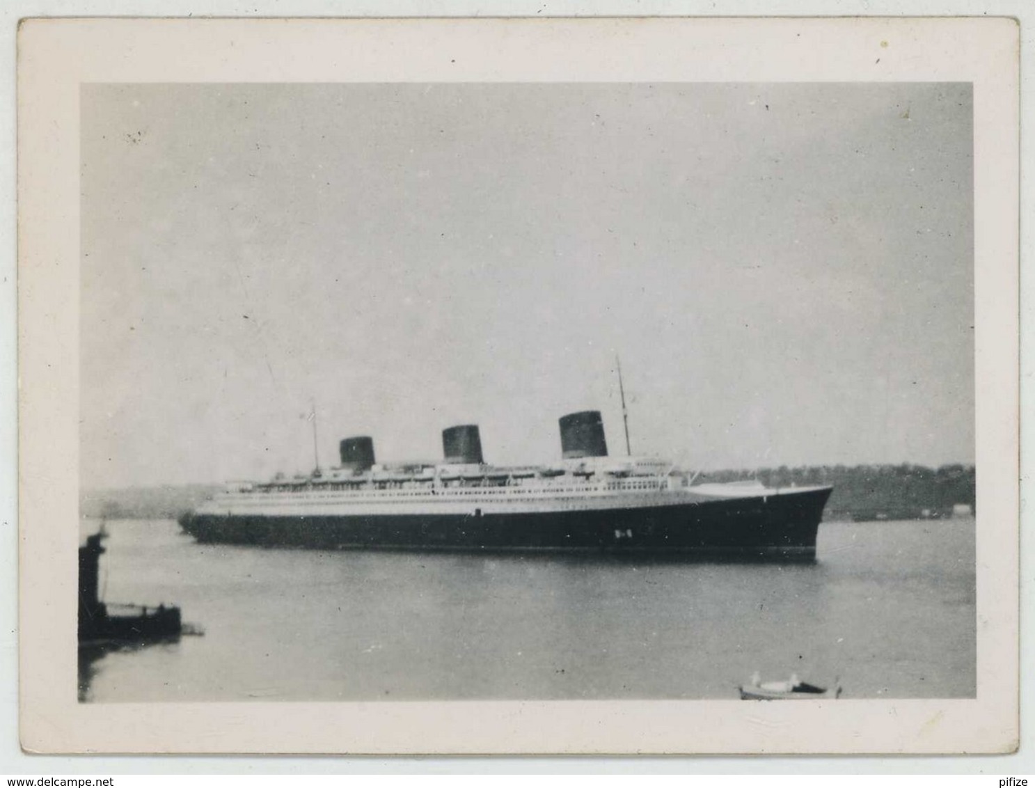 (Bateaux) Paquebot "Normandie" à New York . - Bateaux