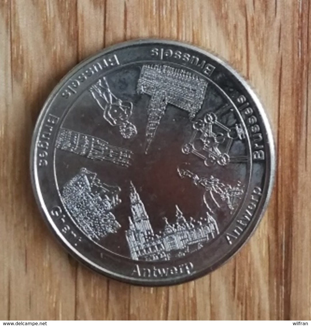 3277 Vz Antwerp Antwerp Brussels(Atomium) Brussels Brussels Bruges Ghent - Kz Belgian Heritage Collectors Coin - Altri & Non Classificati