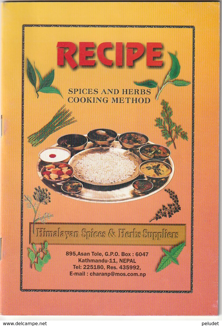 RECIPE - SPICES AND HERBS - COOKING METHOD - HIMALAYAN SPICES & HERBS SUPPLIERS - NEPAL - Asian