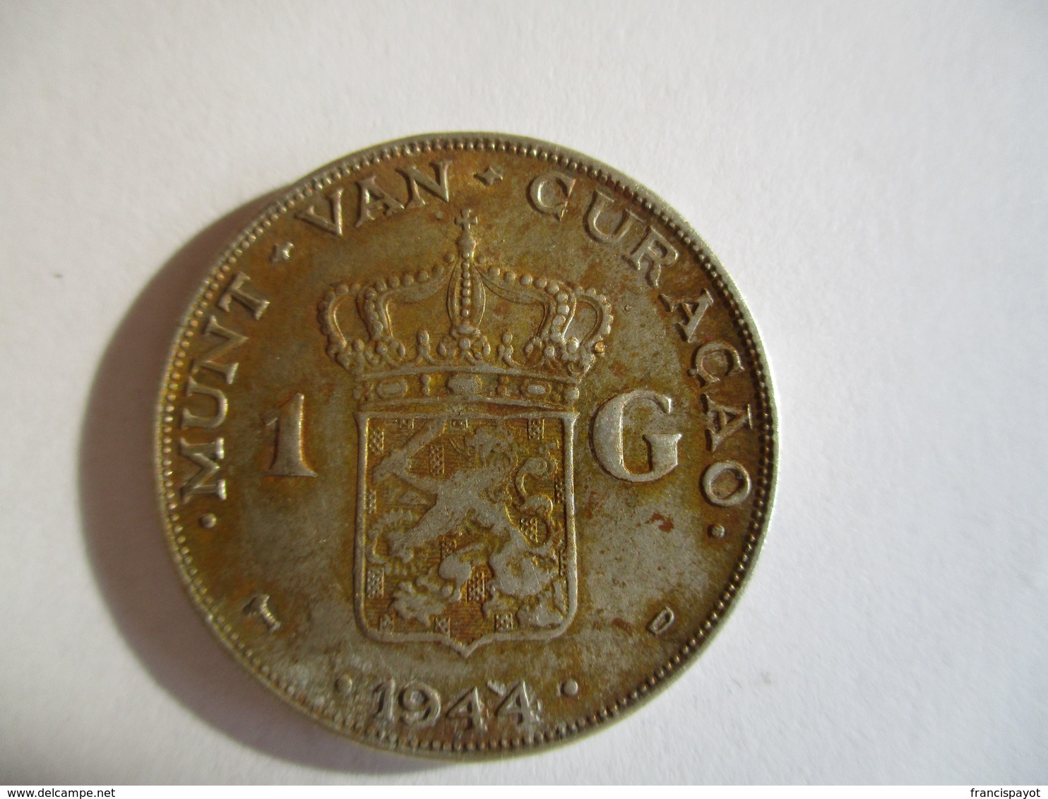 Curacao: 1 Gulden 1944 - Curaçao