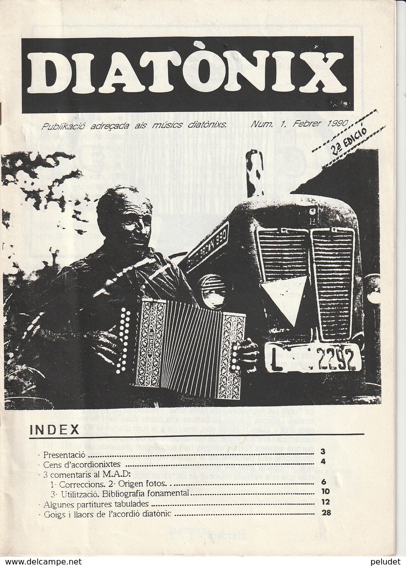 DIATONIX - PUBLIKACIO ADREÇADA ALS MUSICS DIATONIXS - NUM  1 - FEBRER 1990 - CATALA - Ontwikkeling