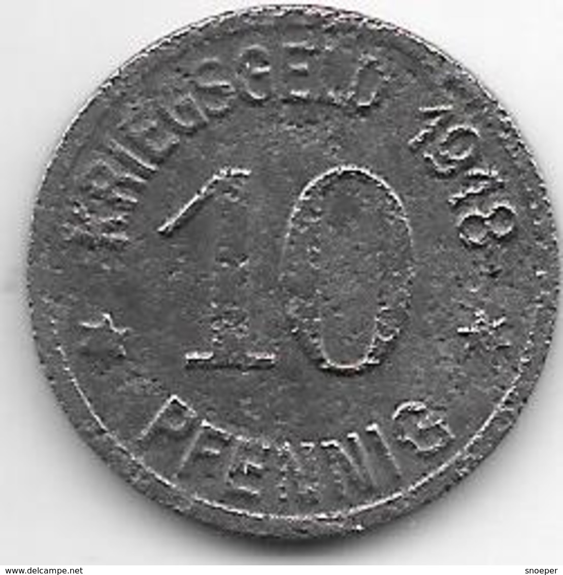 *notgeld  Emmerich 10 Pfennig   1918  Fe  3672.2 / F 118.2b - Autres & Non Classés