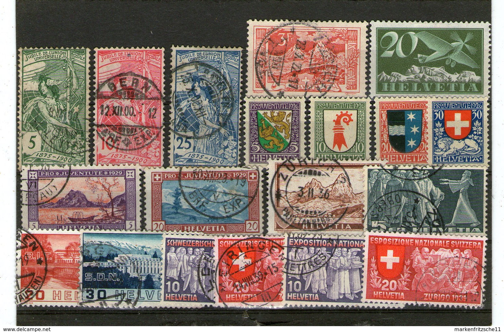 Lot Alte Marken Schweiz - Falz - Gestempelt - Vrac (max 999 Timbres)