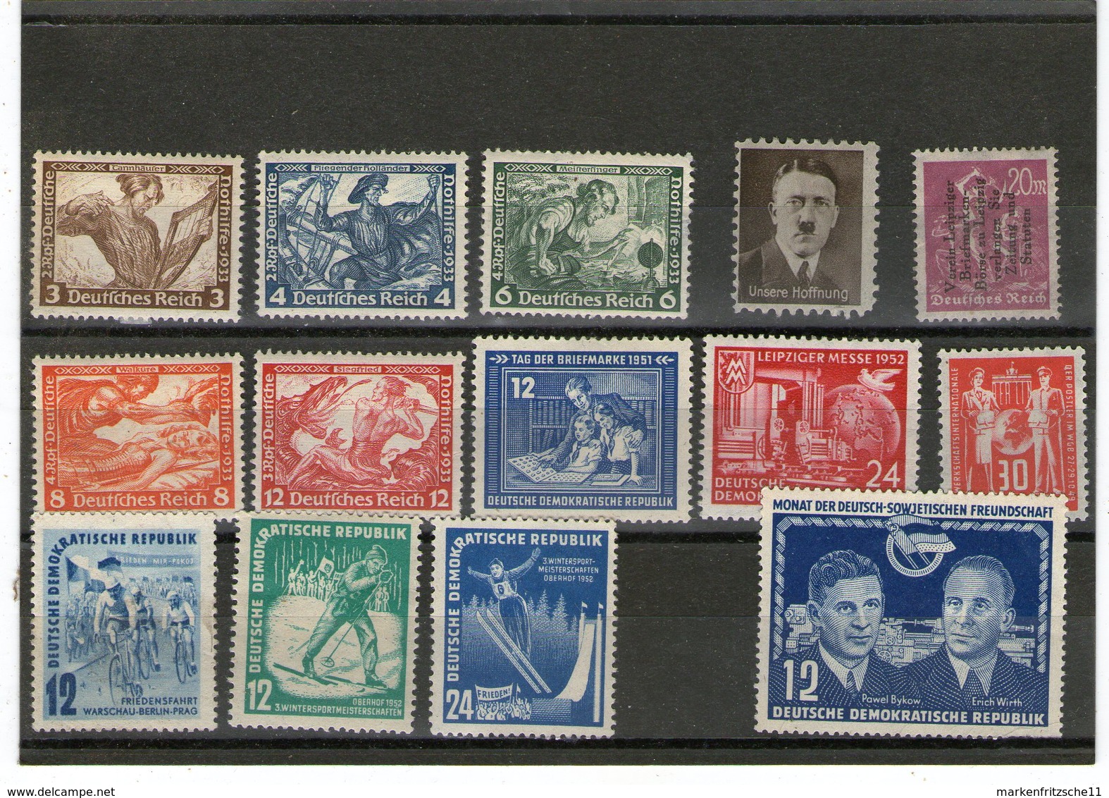 Lot Alte Marken Deutschland Mit Falz - Lots & Kiloware (mixtures) - Max. 999 Stamps