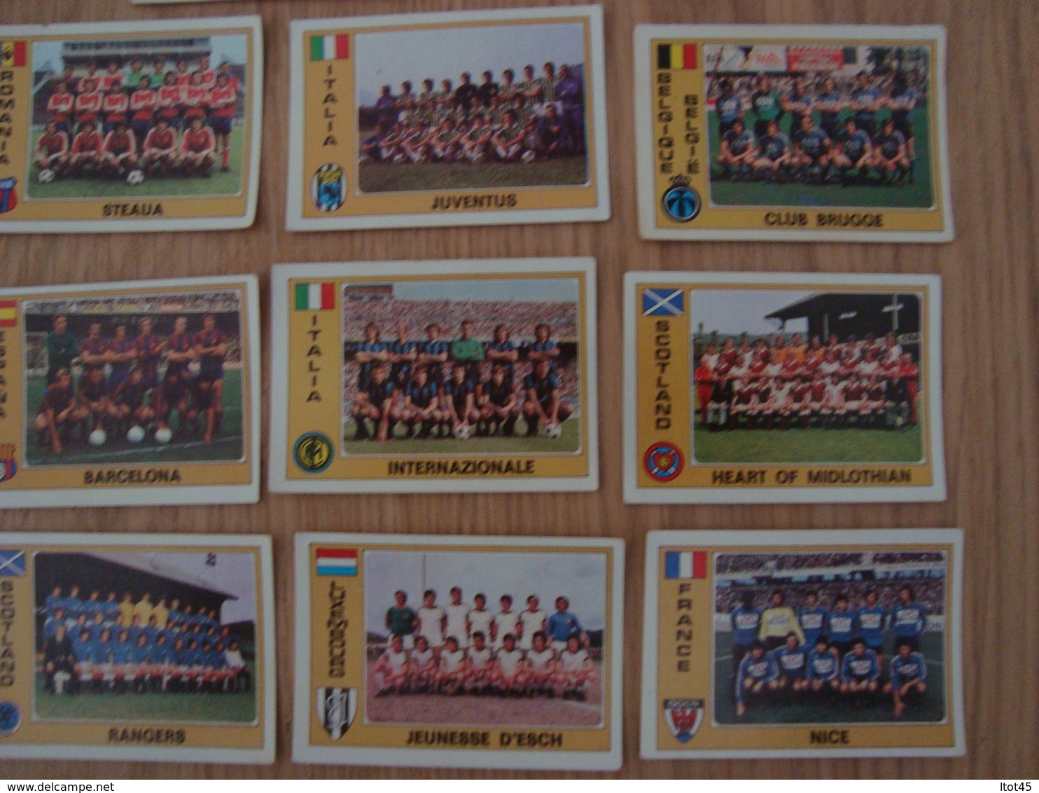 LOT DE 13 CARTES PANINI EURO FOOTBALL DIVERS - French Edition