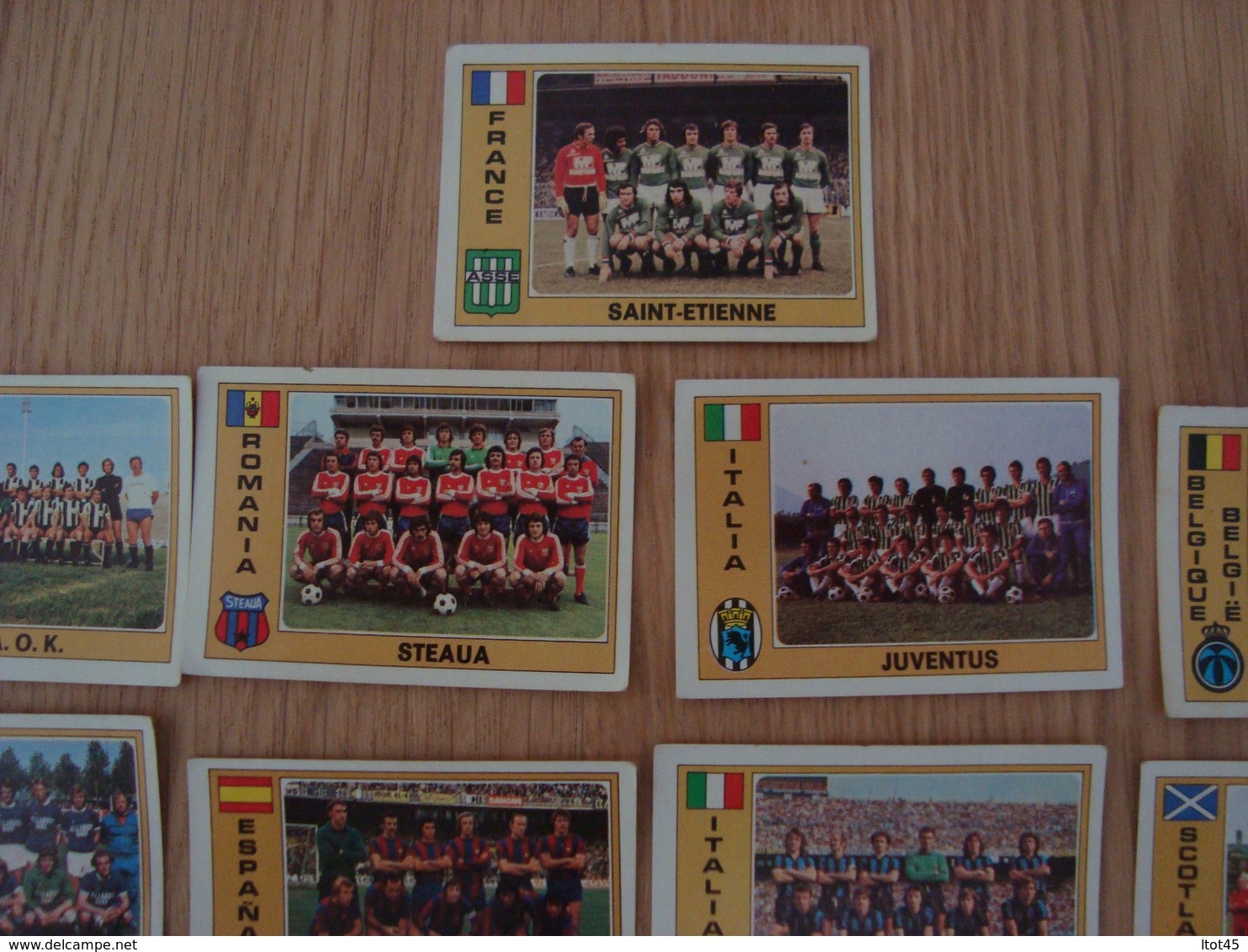 LOT DE 13 CARTES PANINI EURO FOOTBALL DIVERS - French Edition