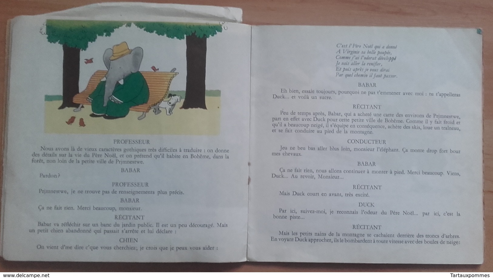 Super 45T - BABAR Et Le Père Noël - Livre-disque - Spezialformate