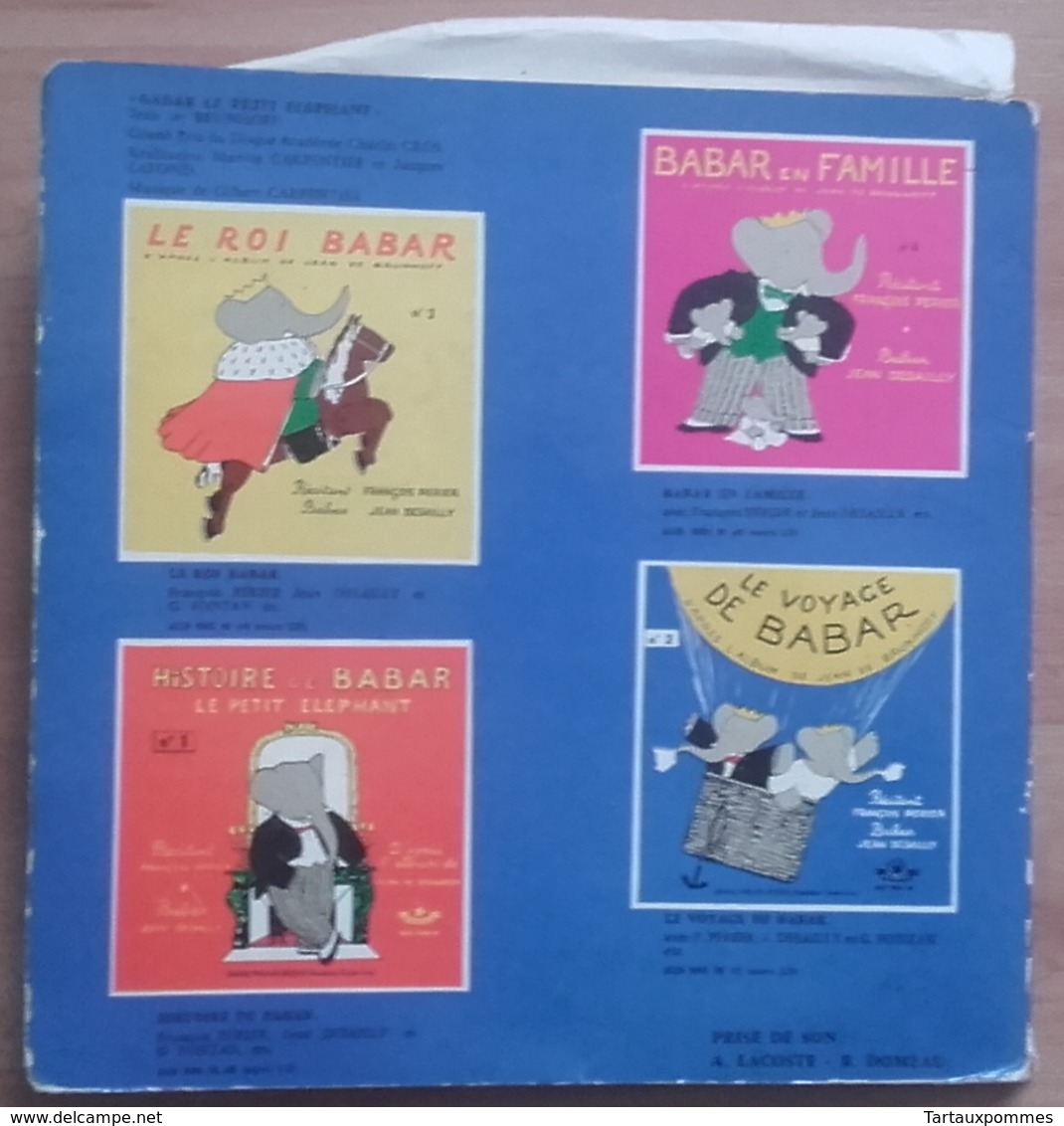 Super 45T - BABAR Et Le Père Noël - Livre-disque - Spezialformate