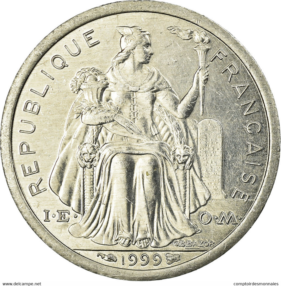 Monnaie, French Polynesia, Franc, 1999, Paris, TTB, Aluminium, KM:11 - Polynésie Française