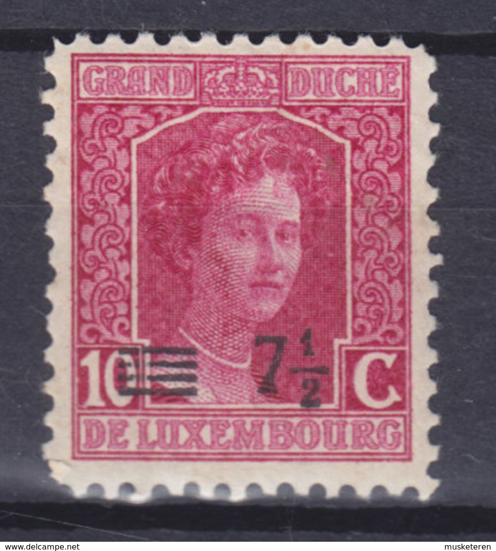 Luxembourg 1918 Mi. 113    7½c. Auf 10c. Grossherzogin Marie Adelheid MNH ** - 1914-24 Marie-Adelaide