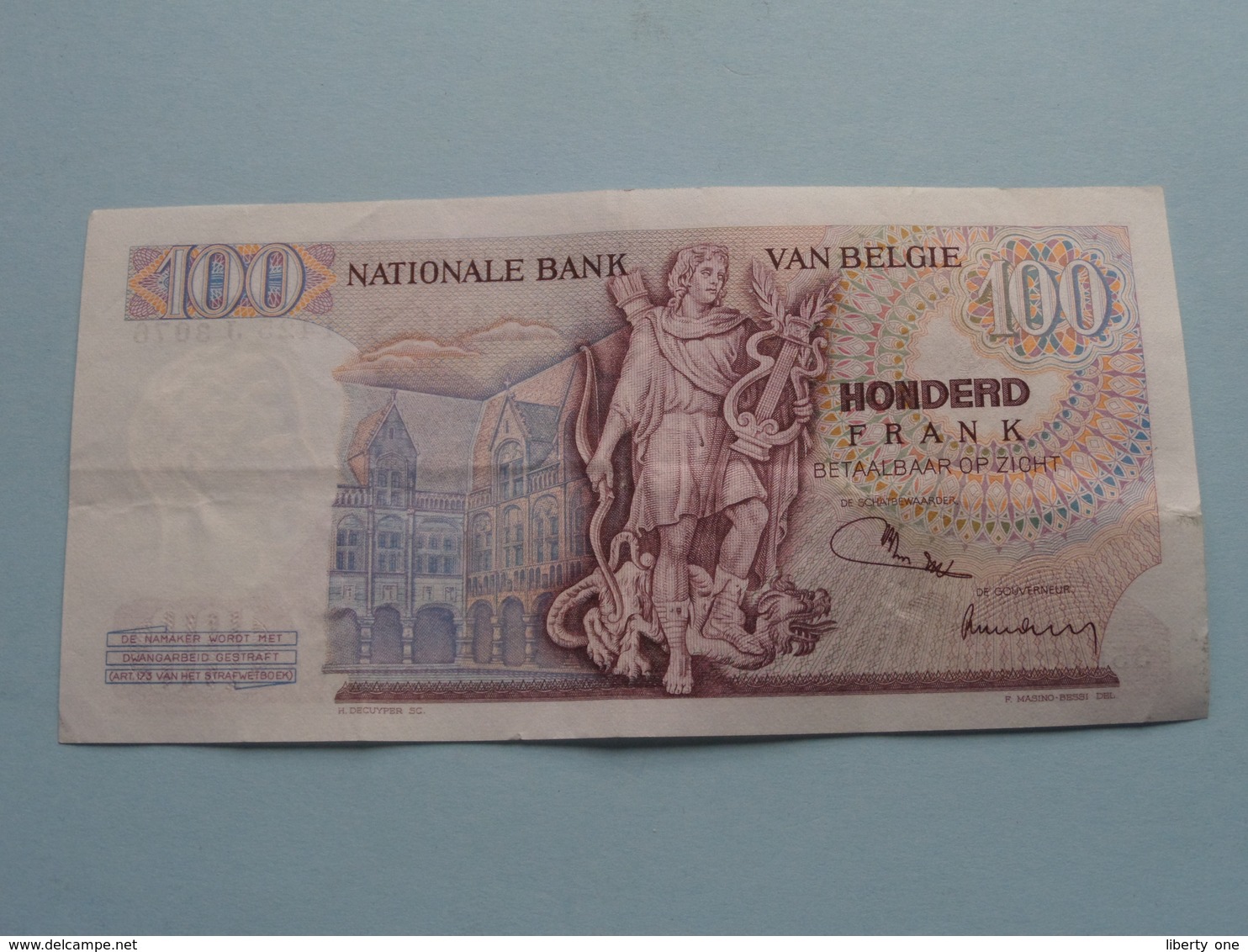 100 FRANK ( Type Lombard - 1425 J 3076 / 356083076 ) 21-06-74 ( For Grade, Please See Photo ) Morin 67c ! - 100 Francs
